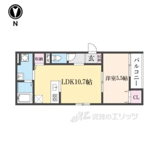 TEKO宮之阪【2階】の間取り