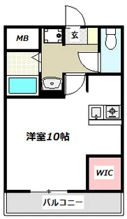 パレス長嶺【3階】の間取り