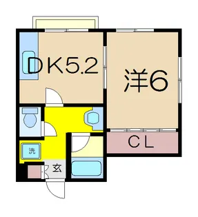 サンライズ三浦【2階】の間取り