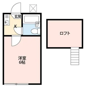 メゾンローゼE【1階】の間取り