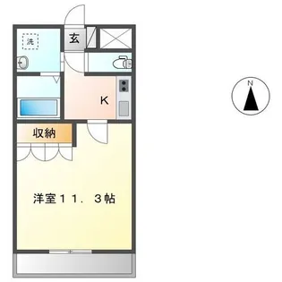 アシューレ.HK【2階】の間取り