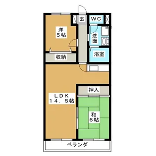 アーバンステイ森川A【2階】の間取り