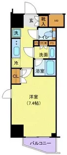 ジェノヴィア新宿早稲田グリーンヴェール【3階】の間取り