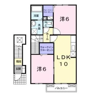 ピュアファースト菊池A・B・C【2階】の間取り