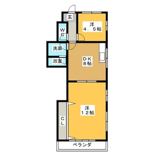 大山田マンション【2階】の間取り