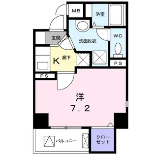 エクルベージュ入増II【1階】の間取り