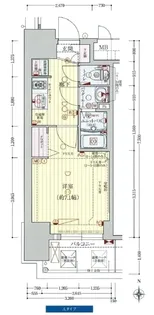 プレサンス新大阪ストリーム【5階】の間取り