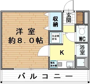 クレスト花野【4階】の間取り