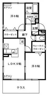 メゾンフルール【1階】の間取り