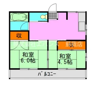 ひぐらし荘【2階】の間取り