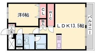 フレグランス大日【2階】の間取り