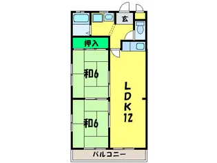 マ-ベラス泉ヶ丘【3階】の間取り