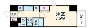 梅田ウエストレジデンス【5階】の間取り