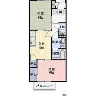 サンサープラスIII【1階】の間取り
