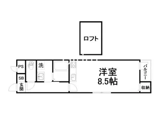 ラパン四条大宮【3階】の間取り