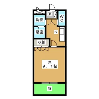 NKハイツII【1階】の間取り