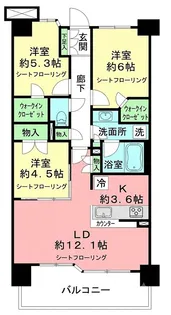 プライム湘南辻堂リーフィアレジデンス【2階】の間取り