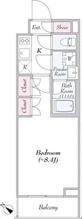 レガリス池尻大橋【3階】の間取り