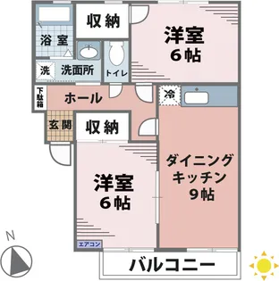 ボヌールYOU【2階】の間取り