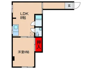 山昇マンション【2階】の間取り