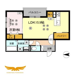 ラルゴ白山通り【1階】の間取り