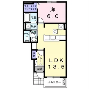 ル・ヴァンA・B【1階】の間取り