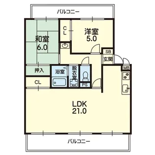 サンパールハイム【2階】の間取り