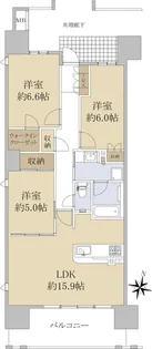 プラウド本町定禅寺通【7階】の間取り