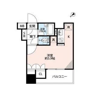 プレール・ドゥーク八丁堀【7階】の間取り