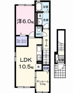 サニークレスト【2階】の間取り
