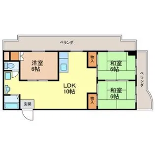 第5中村ハイツ【3階】の間取り