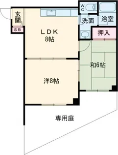 メゾン富雄【1階】の間取り