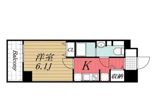 LUXENA勝田台【1階】の間取り