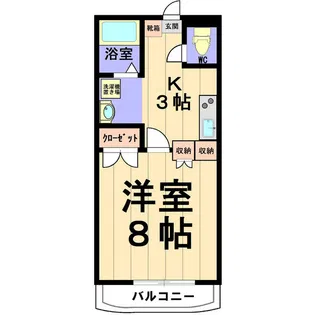 エイブルワン【3階】の間取り