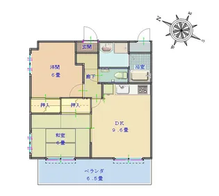 広島県東広島市高屋町中島【マンション】の間取り