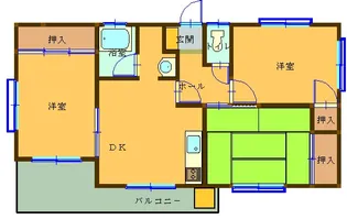 マルワハイツ 203号【2階】の間取り