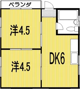 ポラリス桜井III【2階】の間取り