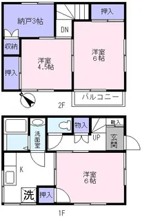 東京都北区赤羽台3【一戸建】の間取り