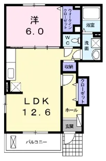 メゾン静【1階】の間取り