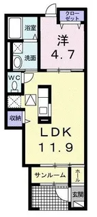 フローラSG【1階】の間取り