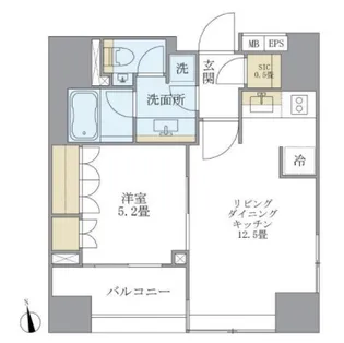 LaSante麻布十番 ラサンテ麻布十番【2階】の間取り