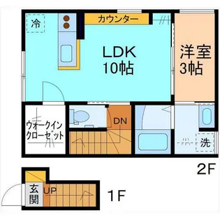 インテグラル新庄【2階】の間取り