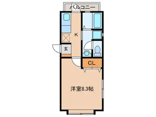 エスポワール六本松南【2階】の間取り