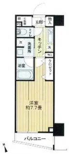 フレシア中目黒【3階】の間取り