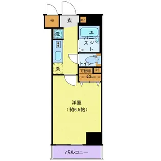 エステムプラザ神楽坂North Residence【4階】の間取り