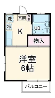 ヒルズミヤマ【2階】の間取り