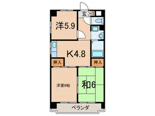 イナガキビル【4階】の間取り