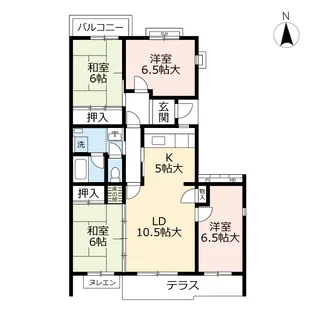URもりつね【1階】の間取り