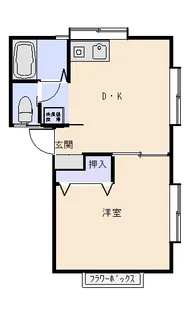 西小川グリーンパレス【2階】の間取り