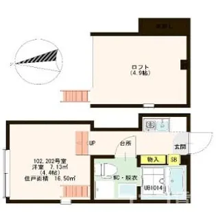 アルストロメリア【1階】の間取り